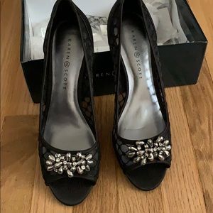 Karen Scott Maralyn peep toe dress shoes